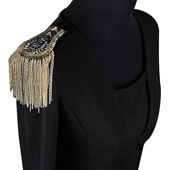 Amazon.com: Blazer Shoulder Epaulets Tassel Chain Metal